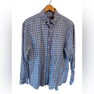 Vineyard Vines‎ Men’s Whale Shirt Flannel Long Sleeve Button Up Size Large